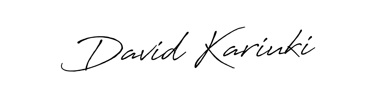You should practise on your own different ways (Antro_Vectra_Bolder) to write your name (David Kariuki) in signature. don't let someone else do it for you. David Kariuki signature style 7 images and pictures png
