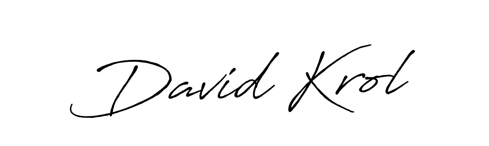 Similarly Antro_Vectra_Bolder is the best handwritten signature design. Signature creator online .You can use it as an online autograph creator for name David Krol. David Krol signature style 7 images and pictures png