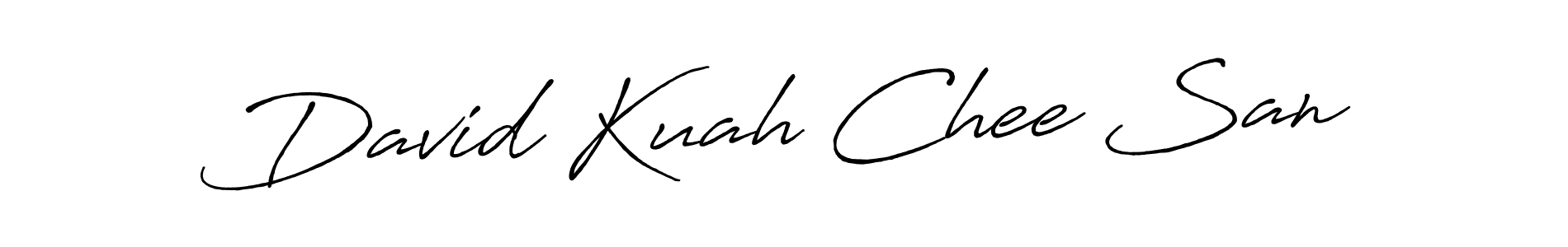 Antro_Vectra_Bolder is a professional signature style that is perfect for those who want to add a touch of class to their signature. It is also a great choice for those who want to make their signature more unique. Get David Kuah Chee San name to fancy signature for free. David Kuah Chee San signature style 7 images and pictures png