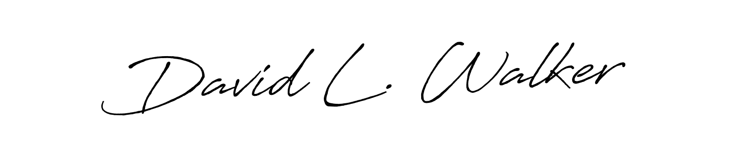 Also You can easily find your signature by using the search form. We will create David L. Walker name handwritten signature images for you free of cost using Antro_Vectra_Bolder sign style. David L. Walker signature style 7 images and pictures png