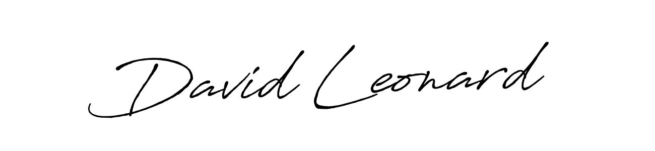 The best way (Antro_Vectra_Bolder) to make a short signature is to pick only two or three words in your name. The name David Leonard include a total of six letters. For converting this name. David Leonard signature style 7 images and pictures png