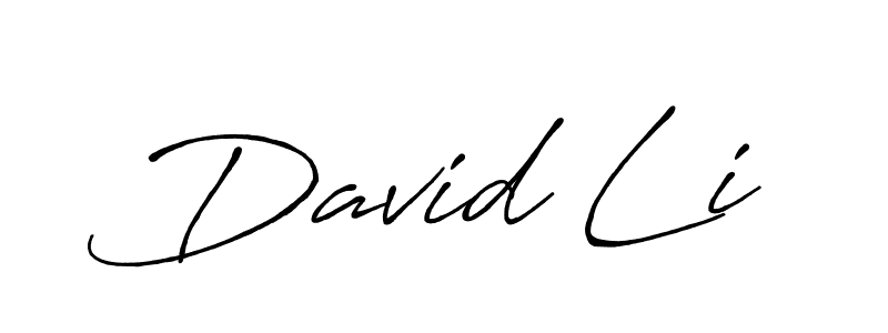 How to make David Li signature? Antro_Vectra_Bolder is a professional autograph style. Create handwritten signature for David Li name. David Li signature style 7 images and pictures png