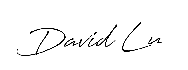 Create a beautiful signature design for name David Lu. With this signature (Antro_Vectra_Bolder) fonts, you can make a handwritten signature for free. David Lu signature style 7 images and pictures png