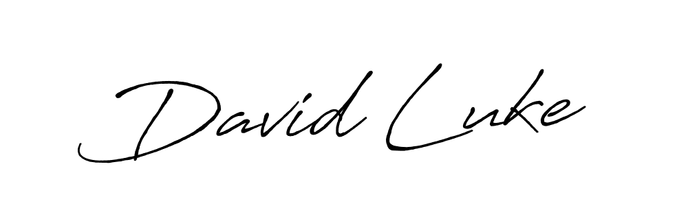 Make a beautiful signature design for name David Luke. With this signature (Antro_Vectra_Bolder) style, you can create a handwritten signature for free. David Luke signature style 7 images and pictures png