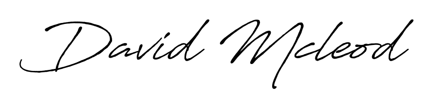 Turn your name David Mcleod into a signature brand with Antro_Vectra_Bolder styling. Download in standard PNG or transparent format anytime. David Mcleod signature style 7 images and pictures png