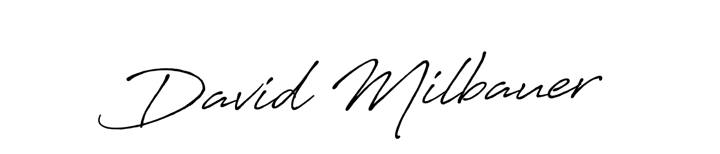 David Milbauer stylish signature style. Best Handwritten Sign (Antro_Vectra_Bolder) for my name. Handwritten Signature Collection Ideas for my name David Milbauer. David Milbauer signature style 7 images and pictures png