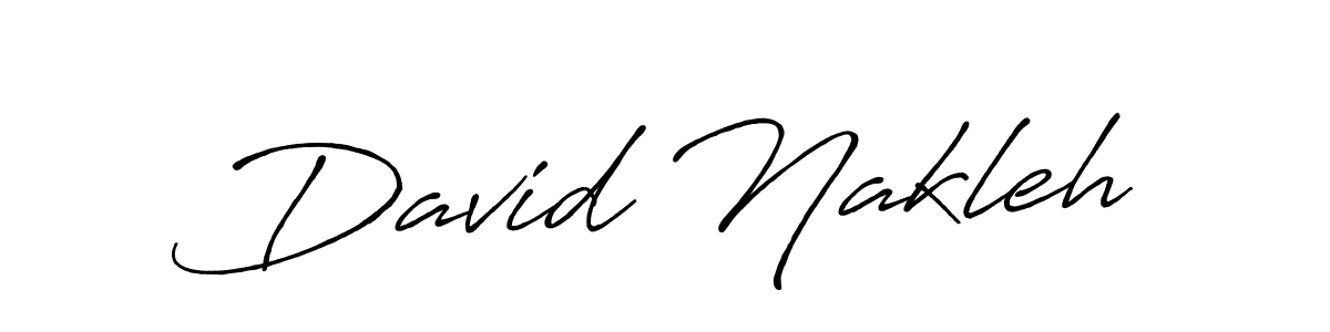 David Nakleh stylish signature style. Best Handwritten Sign (Antro_Vectra_Bolder) for my name. Handwritten Signature Collection Ideas for my name David Nakleh. David Nakleh signature style 7 images and pictures png