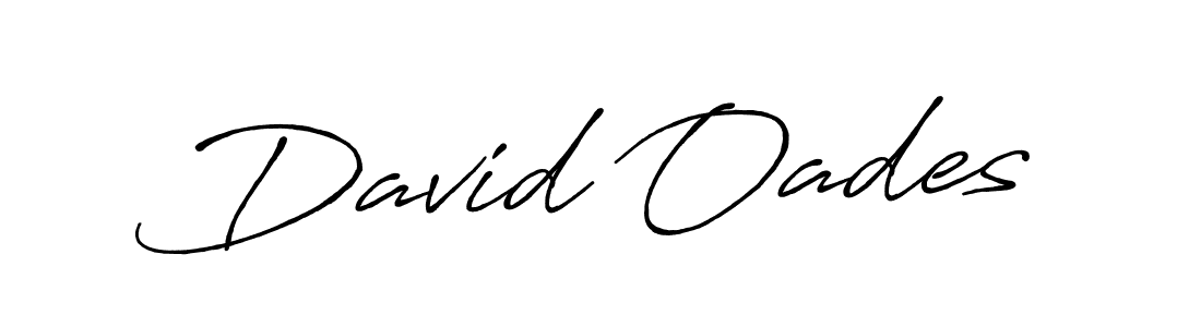 How to make David Oades name signature. Use Antro_Vectra_Bolder style for creating short signs online. This is the latest handwritten sign. David Oades signature style 7 images and pictures png