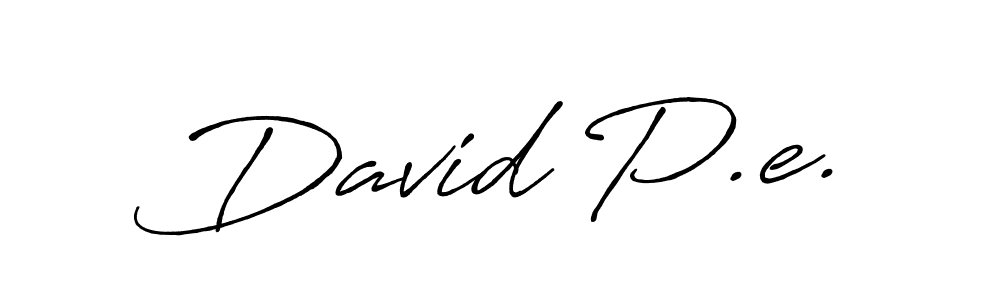 How to make David P.e. signature? Antro_Vectra_Bolder is a professional autograph style. Create handwritten signature for David P.e. name. David P.e. signature style 7 images and pictures png