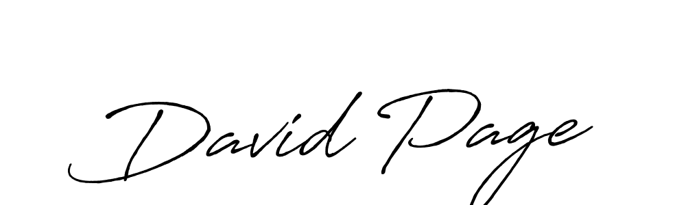 Use a signature maker to create a handwritten signature online. With this signature software, you can design (Antro_Vectra_Bolder) your own signature for name David Page. David Page signature style 7 images and pictures png