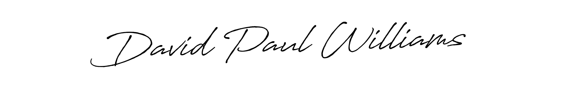 Use a signature maker to create a handwritten signature online. With this signature software, you can design (Antro_Vectra_Bolder) your own signature for name David Paul Williams. David Paul Williams signature style 7 images and pictures png