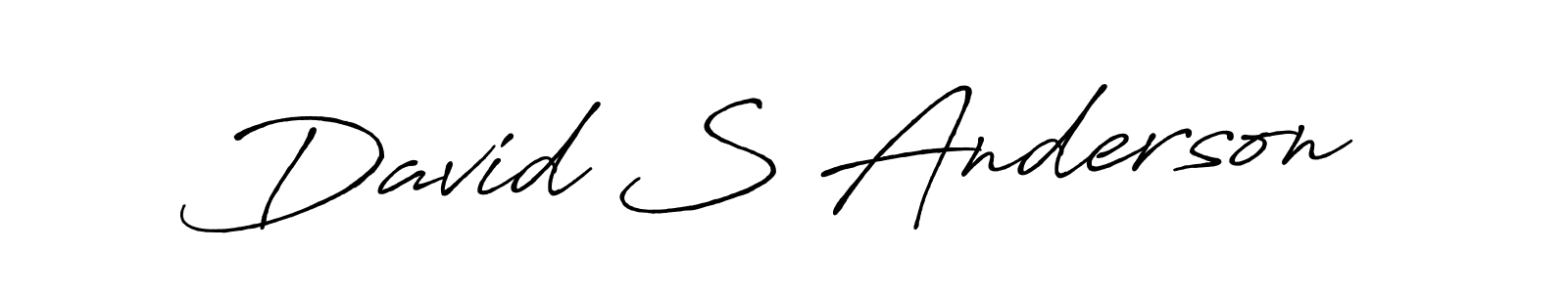 You should practise on your own different ways (Antro_Vectra_Bolder) to write your name (David S Anderson) in signature. don't let someone else do it for you. David S Anderson signature style 7 images and pictures png