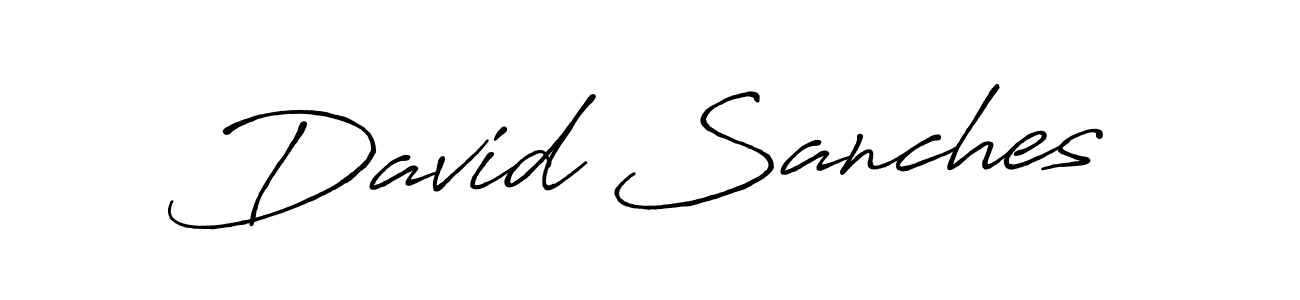 Create a beautiful signature design for name David Sanches. With this signature (Antro_Vectra_Bolder) fonts, you can make a handwritten signature for free. David Sanches signature style 7 images and pictures png