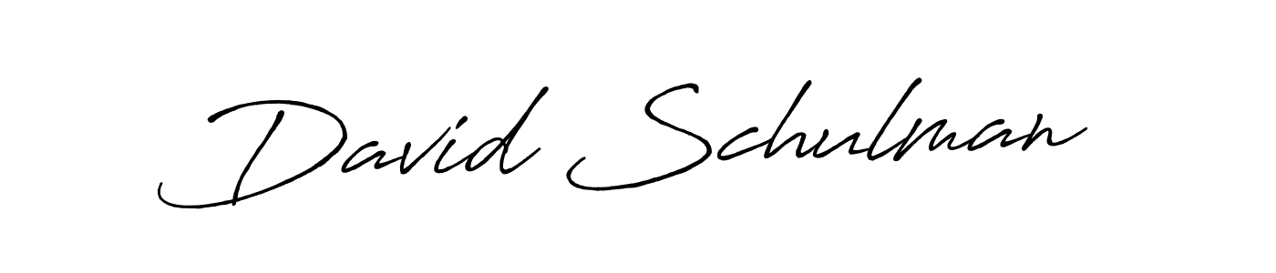 Once you've used our free online signature maker to create your best signature Antro_Vectra_Bolder style, it's time to enjoy all of the benefits that David Schulman name signing documents. David Schulman signature style 7 images and pictures png