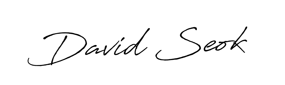The best way (Antro_Vectra_Bolder) to make a short signature is to pick only two or three words in your name. The name David Seok include a total of six letters. For converting this name. David Seok signature style 7 images and pictures png