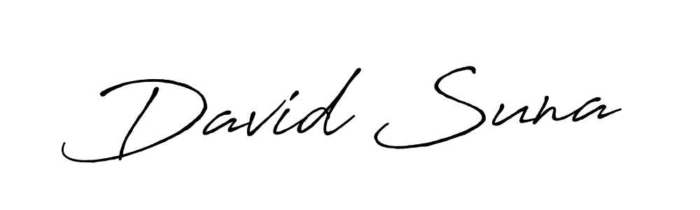 How to make David Suna signature? Antro_Vectra_Bolder is a professional autograph style. Create handwritten signature for David Suna name. David Suna signature style 7 images and pictures png