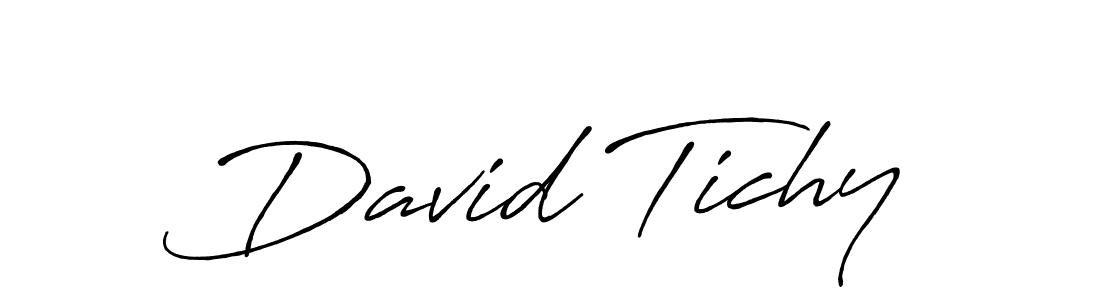 David Tichy stylish signature style. Best Handwritten Sign (Antro_Vectra_Bolder) for my name. Handwritten Signature Collection Ideas for my name David Tichy. David Tichy signature style 7 images and pictures png