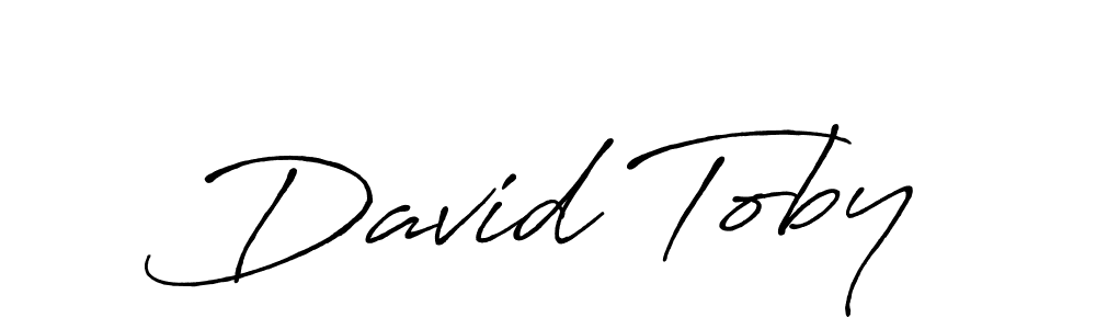 Design your own signature with our free online signature maker. With this signature software, you can create a handwritten (Antro_Vectra_Bolder) signature for name David Toby. David Toby signature style 7 images and pictures png