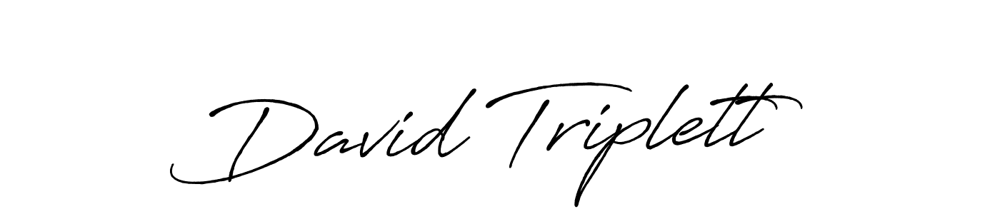 How to make David Triplett signature? Antro_Vectra_Bolder is a professional autograph style. Create handwritten signature for David Triplett name. David Triplett signature style 7 images and pictures png