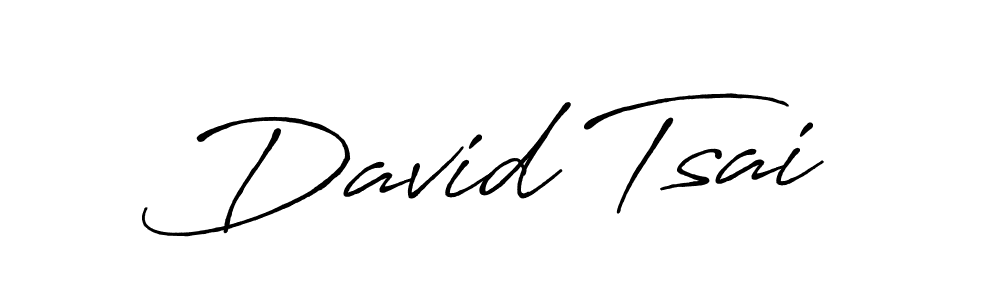 David Tsai stylish signature style. Best Handwritten Sign (Antro_Vectra_Bolder) for my name. Handwritten Signature Collection Ideas for my name David Tsai. David Tsai signature style 7 images and pictures png