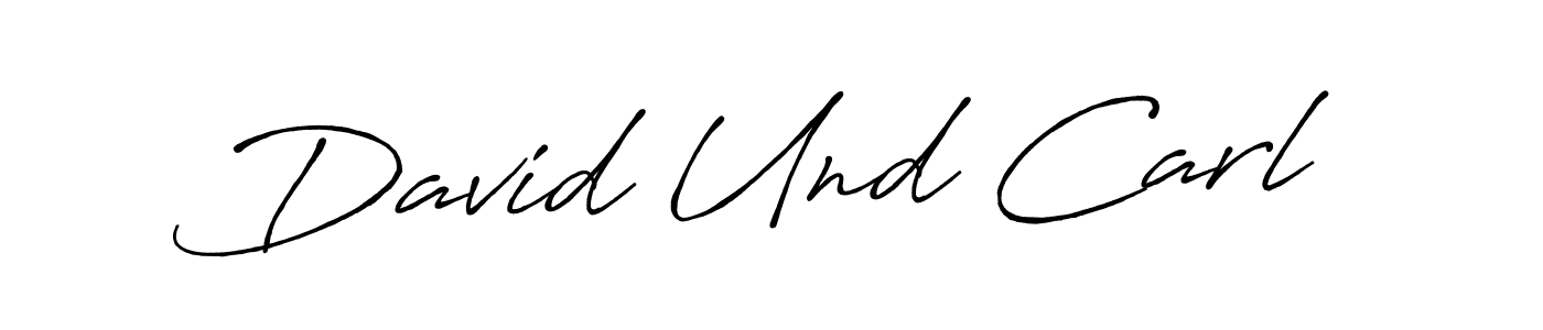 David Und Carl stylish signature style. Best Handwritten Sign (Antro_Vectra_Bolder) for my name. Handwritten Signature Collection Ideas for my name David Und Carl. David Und Carl signature style 7 images and pictures png