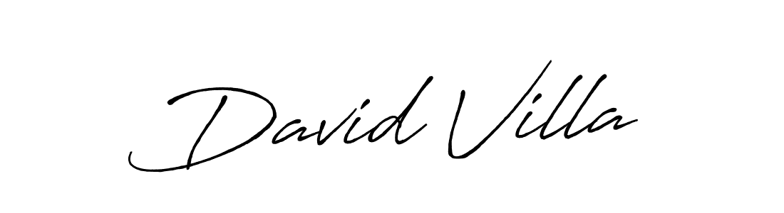 Use a signature maker to create a handwritten signature online. With this signature software, you can design (Antro_Vectra_Bolder) your own signature for name David Villa. David Villa signature style 7 images and pictures png