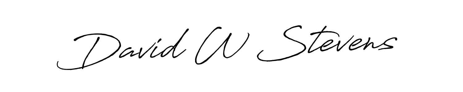 Design your own signature with our free online signature maker. With this signature software, you can create a handwritten (Antro_Vectra_Bolder) signature for name David W Stevens. David W Stevens signature style 7 images and pictures png