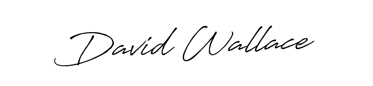 How to make David Wallace name signature. Use Antro_Vectra_Bolder style for creating short signs online. This is the latest handwritten sign. David Wallace signature style 7 images and pictures png