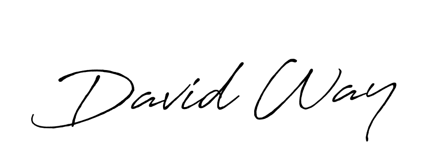 How to make David Way signature? Antro_Vectra_Bolder is a professional autograph style. Create handwritten signature for David Way name. David Way signature style 7 images and pictures png