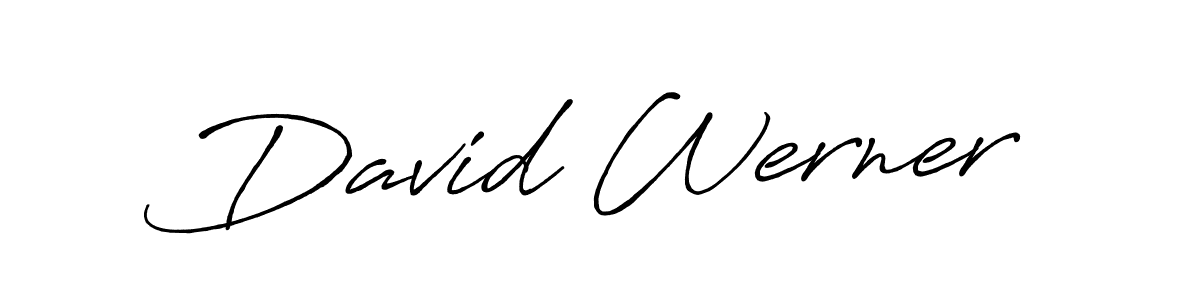 Use a signature maker to create a handwritten signature online. With this signature software, you can design (Antro_Vectra_Bolder) your own signature for name David Werner. David Werner signature style 7 images and pictures png