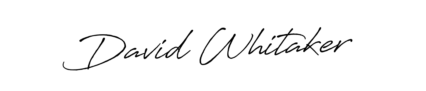 Create a beautiful signature design for name David Whitaker. With this signature (Antro_Vectra_Bolder) fonts, you can make a handwritten signature for free. David Whitaker signature style 7 images and pictures png