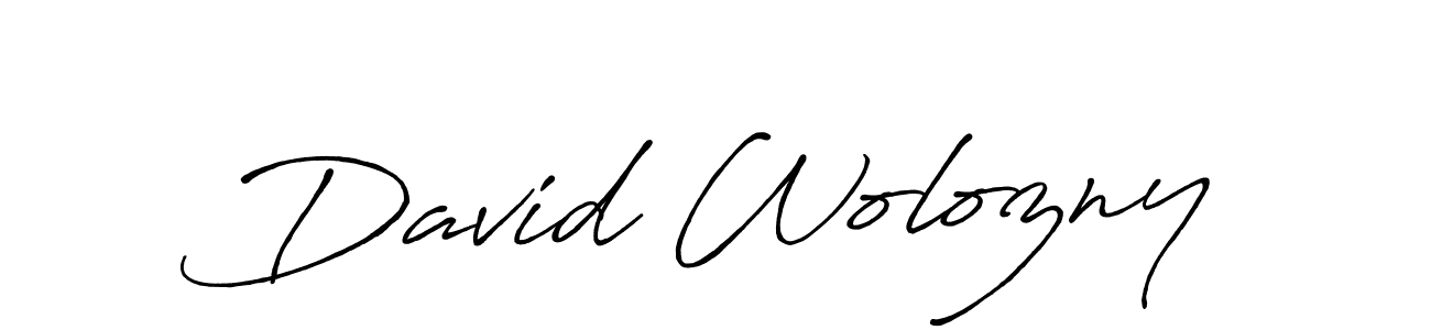 Once you've used our free online signature maker to create your best signature Antro_Vectra_Bolder style, it's time to enjoy all of the benefits that David Wolozny name signing documents. David Wolozny signature style 7 images and pictures png