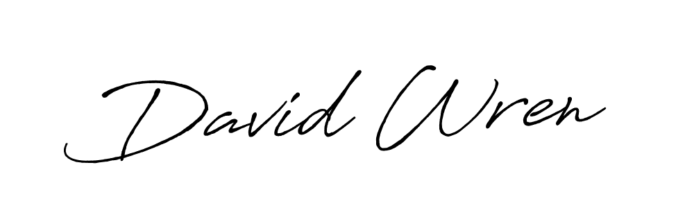 Create a beautiful signature design for name David Wren. With this signature (Antro_Vectra_Bolder) fonts, you can make a handwritten signature for free. David Wren signature style 7 images and pictures png