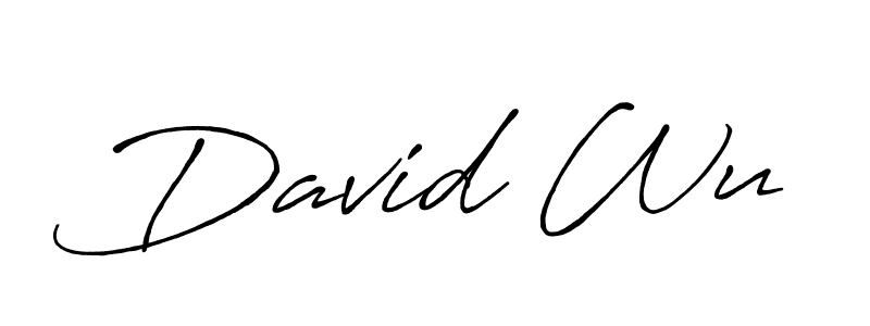 David Wu stylish signature style. Best Handwritten Sign (Antro_Vectra_Bolder) for my name. Handwritten Signature Collection Ideas for my name David Wu. David Wu signature style 7 images and pictures png