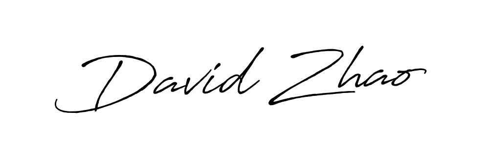 You should practise on your own different ways (Antro_Vectra_Bolder) to write your name (David Zhao) in signature. don't let someone else do it for you. David Zhao signature style 7 images and pictures png
