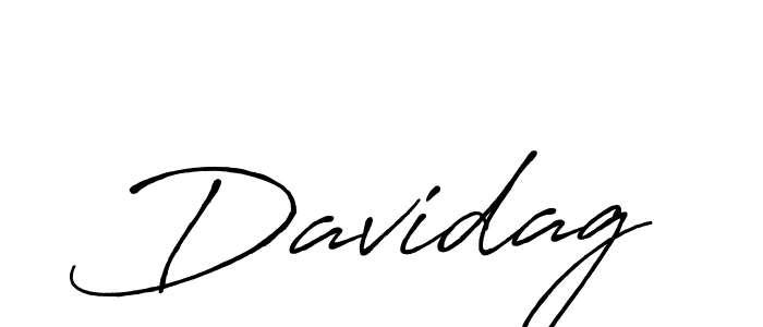 Design your own signature with our free online signature maker. With this signature software, you can create a handwritten (Antro_Vectra_Bolder) signature for name Davidag. Davidag signature style 7 images and pictures png