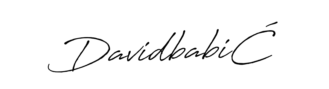 Best and Professional Signature Style for DavidbabiĆ. Antro_Vectra_Bolder Best Signature Style Collection. DavidbabiĆ signature style 7 images and pictures png