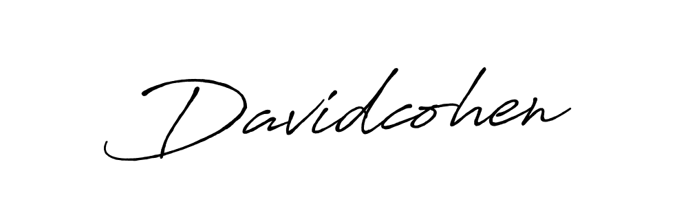 Use a signature maker to create a handwritten signature online. With this signature software, you can design (Antro_Vectra_Bolder) your own signature for name Davidcohen. Davidcohen signature style 7 images and pictures png