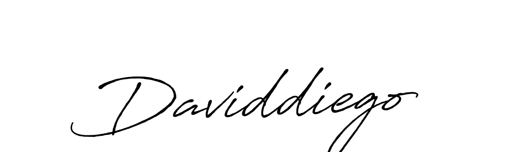 Daviddiego stylish signature style. Best Handwritten Sign (Antro_Vectra_Bolder) for my name. Handwritten Signature Collection Ideas for my name Daviddiego. Daviddiego signature style 7 images and pictures png