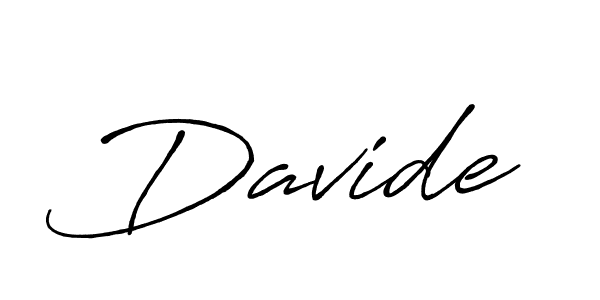 Make a beautiful signature design for name Davide. With this signature (Antro_Vectra_Bolder) style, you can create a handwritten signature for free. Davide signature style 7 images and pictures png