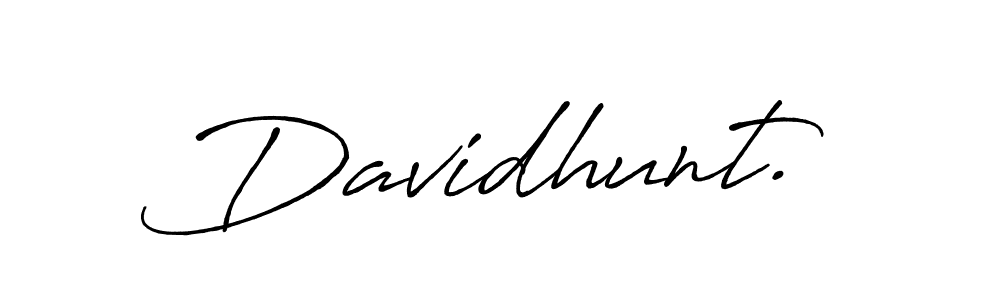 It looks lik you need a new signature style for name Davidhunt.. Design unique handwritten (Antro_Vectra_Bolder) signature with our free signature maker in just a few clicks. Davidhunt. signature style 7 images and pictures png