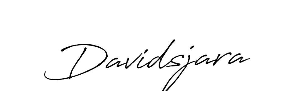 Create a beautiful signature design for name Davidsjara. With this signature (Antro_Vectra_Bolder) fonts, you can make a handwritten signature for free. Davidsjara signature style 7 images and pictures png