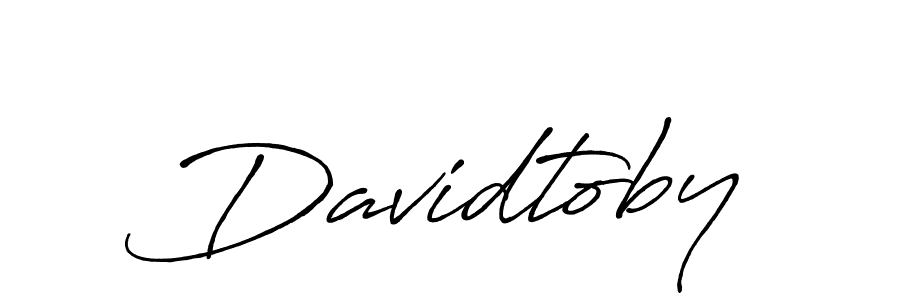 Create a beautiful signature design for name Davidtoby. With this signature (Antro_Vectra_Bolder) fonts, you can make a handwritten signature for free. Davidtoby signature style 7 images and pictures png