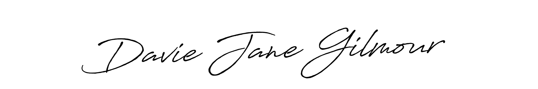 Create a beautiful signature design for name Davie Jane Gilmour. With this signature (Antro_Vectra_Bolder) fonts, you can make a handwritten signature for free. Davie Jane Gilmour signature style 7 images and pictures png