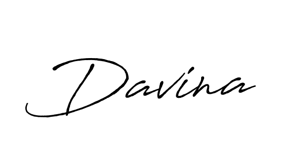 Make a beautiful signature design for name Davina. With this signature (Antro_Vectra_Bolder) style, you can create a handwritten signature for free. Davina signature style 7 images and pictures png