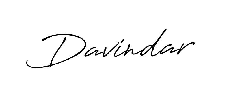 Create a beautiful signature design for name Davindar. With this signature (Antro_Vectra_Bolder) fonts, you can make a handwritten signature for free. Davindar signature style 7 images and pictures png