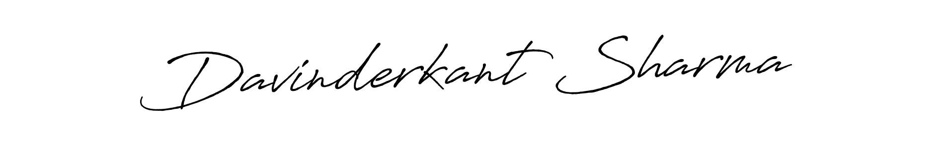 How to make Davinderkant Sharma signature? Antro_Vectra_Bolder is a professional autograph style. Create handwritten signature for Davinderkant Sharma name. Davinderkant Sharma signature style 7 images and pictures png