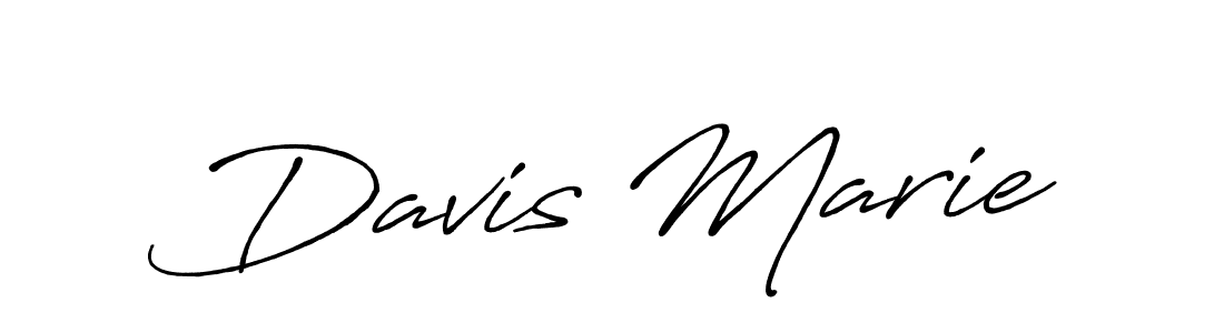 Also You can easily find your signature by using the search form. We will create Davis Marie name handwritten signature images for you free of cost using Antro_Vectra_Bolder sign style. Davis Marie signature style 7 images and pictures png