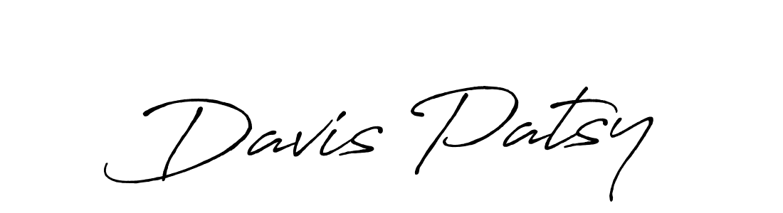 Make a beautiful signature design for name Davis Patsy. With this signature (Antro_Vectra_Bolder) style, you can create a handwritten signature for free. Davis Patsy signature style 7 images and pictures png