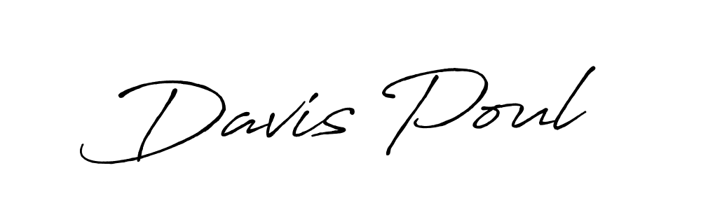 Also we have Davis Poul name is the best signature style. Create professional handwritten signature collection using Antro_Vectra_Bolder autograph style. Davis Poul signature style 7 images and pictures png